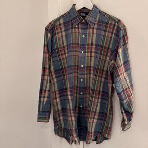 VINTAGE 90S POLO RALPH LAUREN BUTTON UP SHIRT MADE IN CANADA MEDIUM